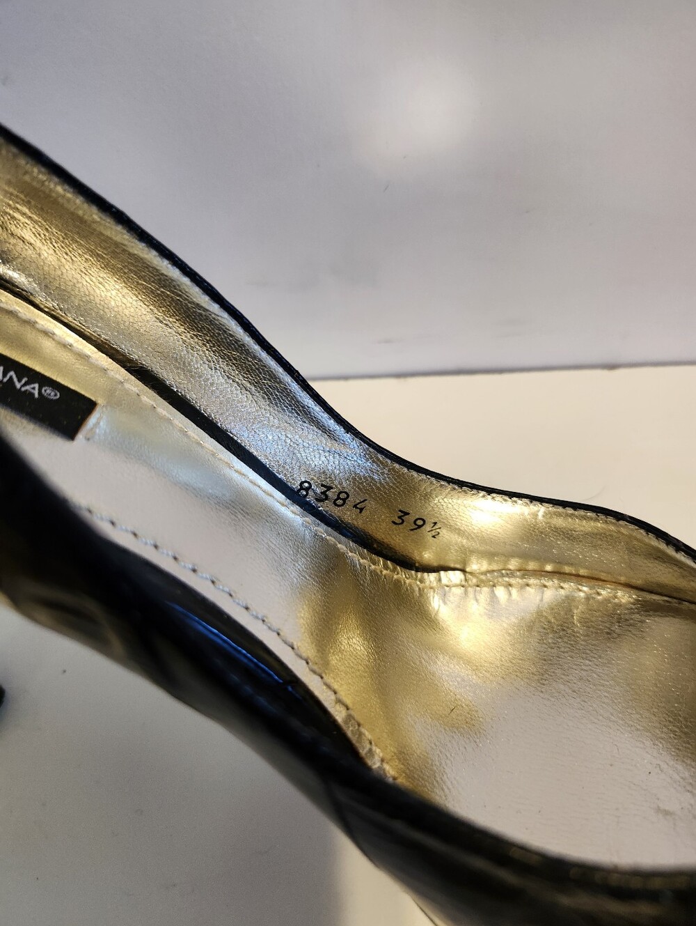 NWT Dolce & Gabbana Black Eelskin Pointed Toe Stiletto Pumps Sz.9/9.5 Ret.$795 - Picture 9 of 10